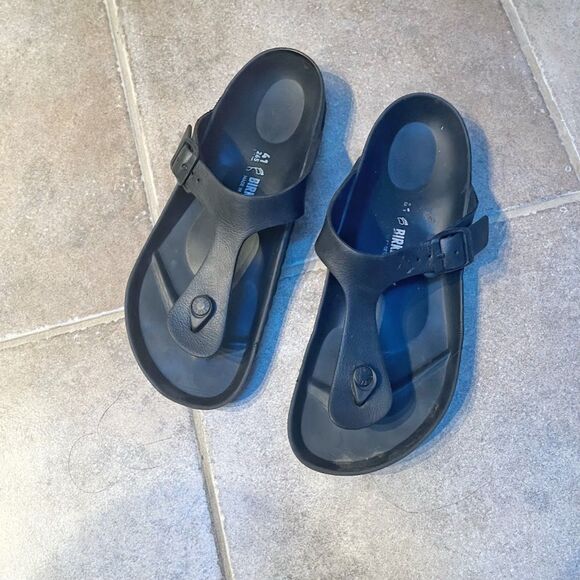 Birkenstock Gizeh EVA Rubber Open Toe T Strap Lightweight Water Friendly Sandals - Picture 1 of 12